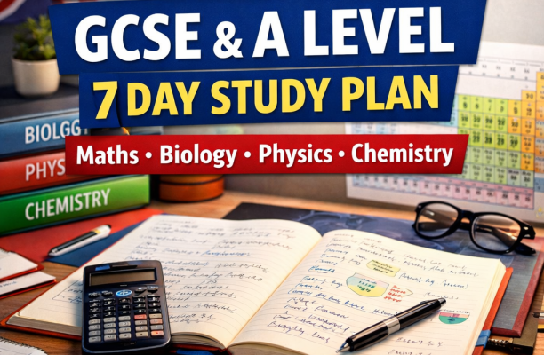 How to Revise GCSE & A Level in One Week: Complete Guide for Maths, Biology, Physics & Chemistry
