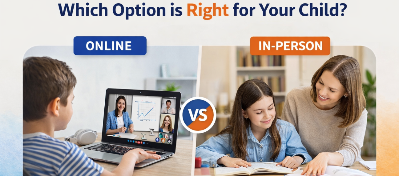 online vs in person tutor