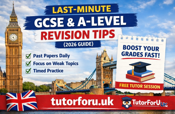Last-Minute GCSE & A-Level Revision Tips That Actually Work (2026 Guide)