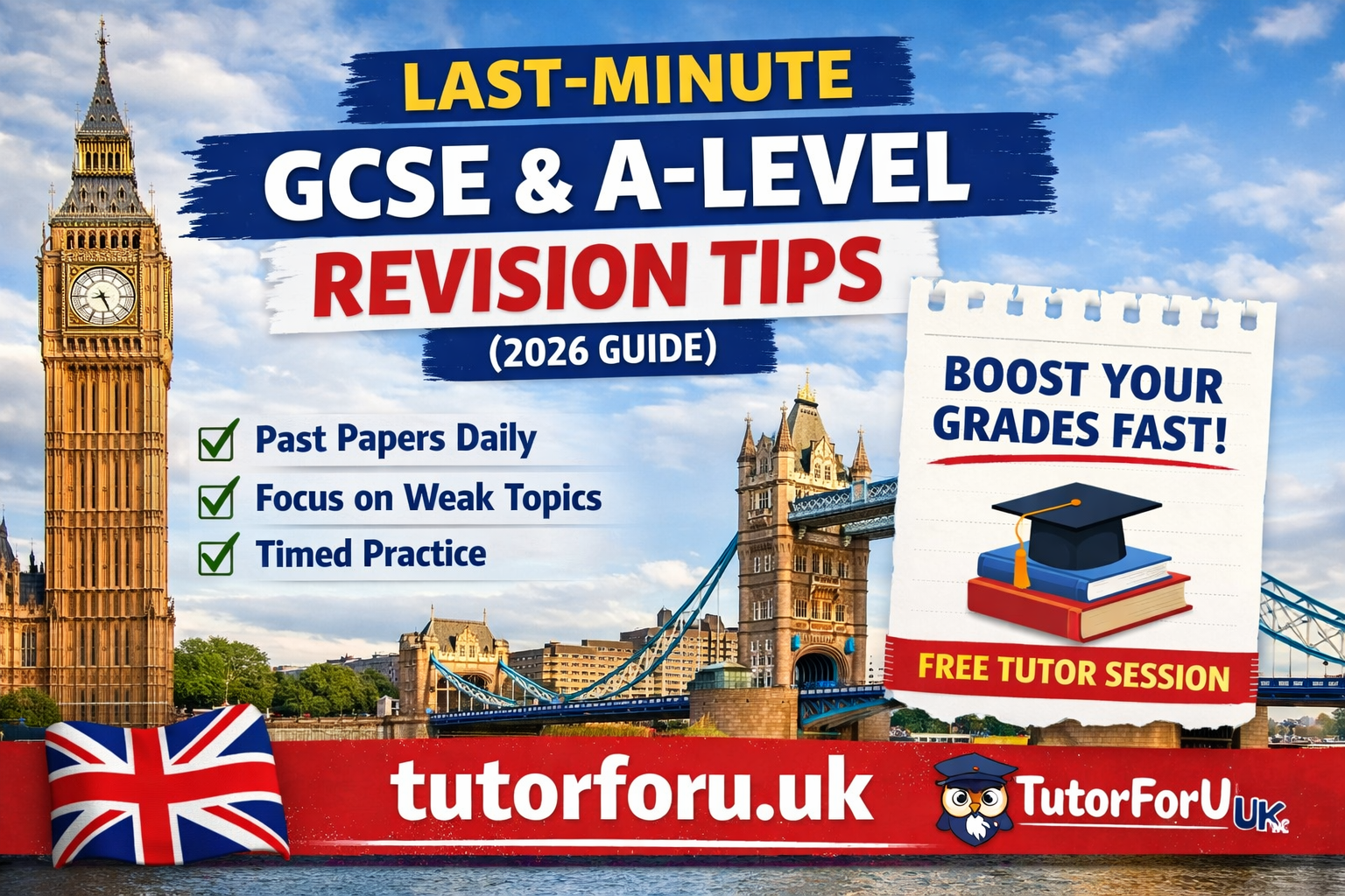 Last-Minute GCSE & A-Level Revision Tips That Actually Work (2026 Guide)