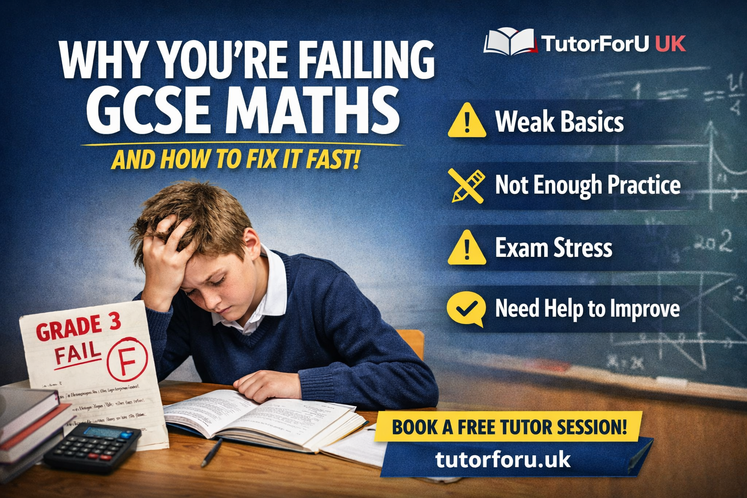 Why You’re Failing GCSE Maths (And How to Fix It Fast) – UK Student Guide 2026